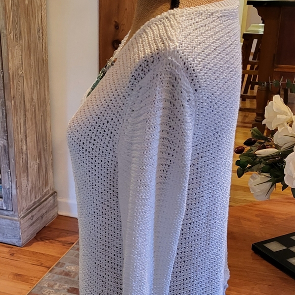 Ruby Rd petite large white pullover sweater - Picture 3 of 4
